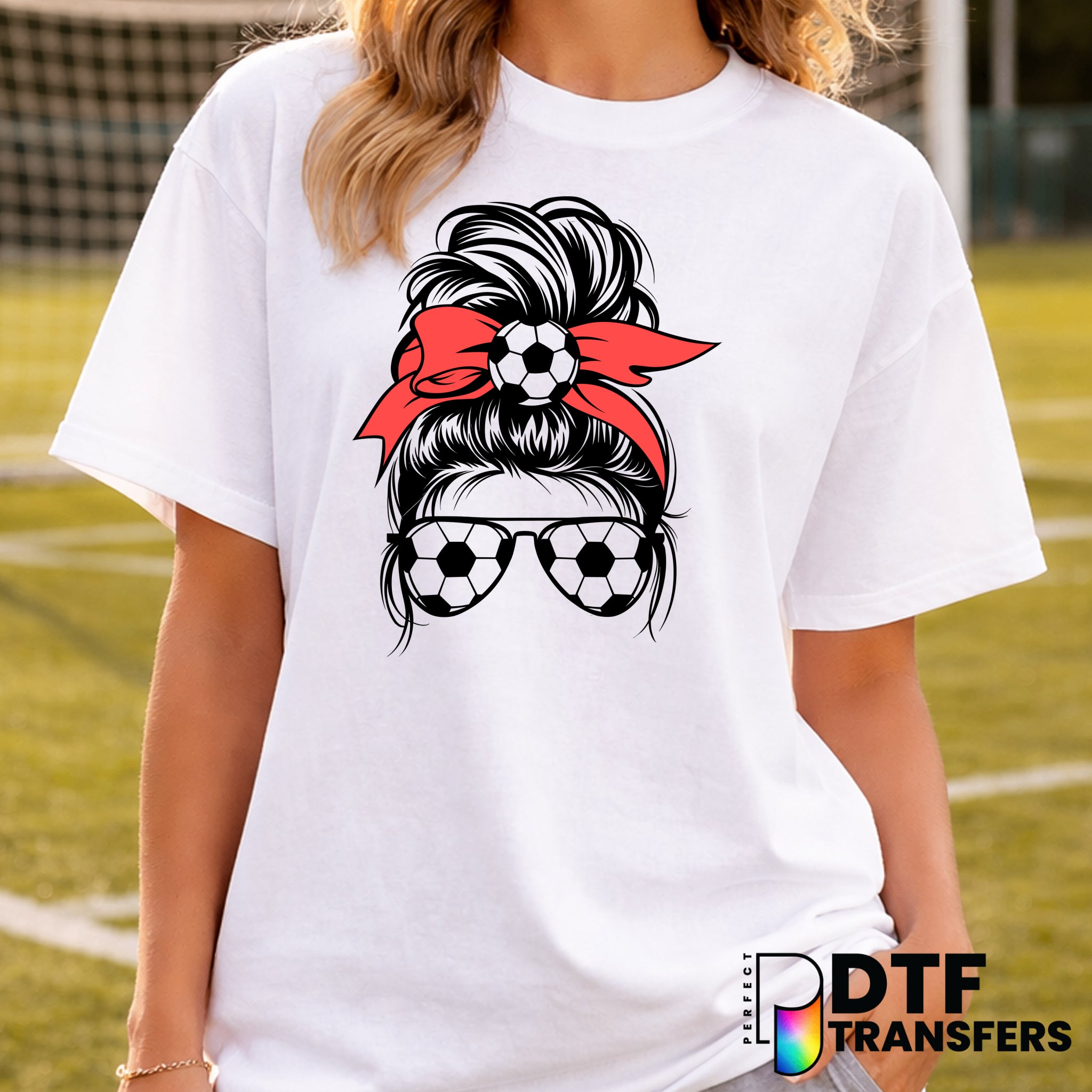 Soccer Mom Bunny – Soccer DTF Transfer