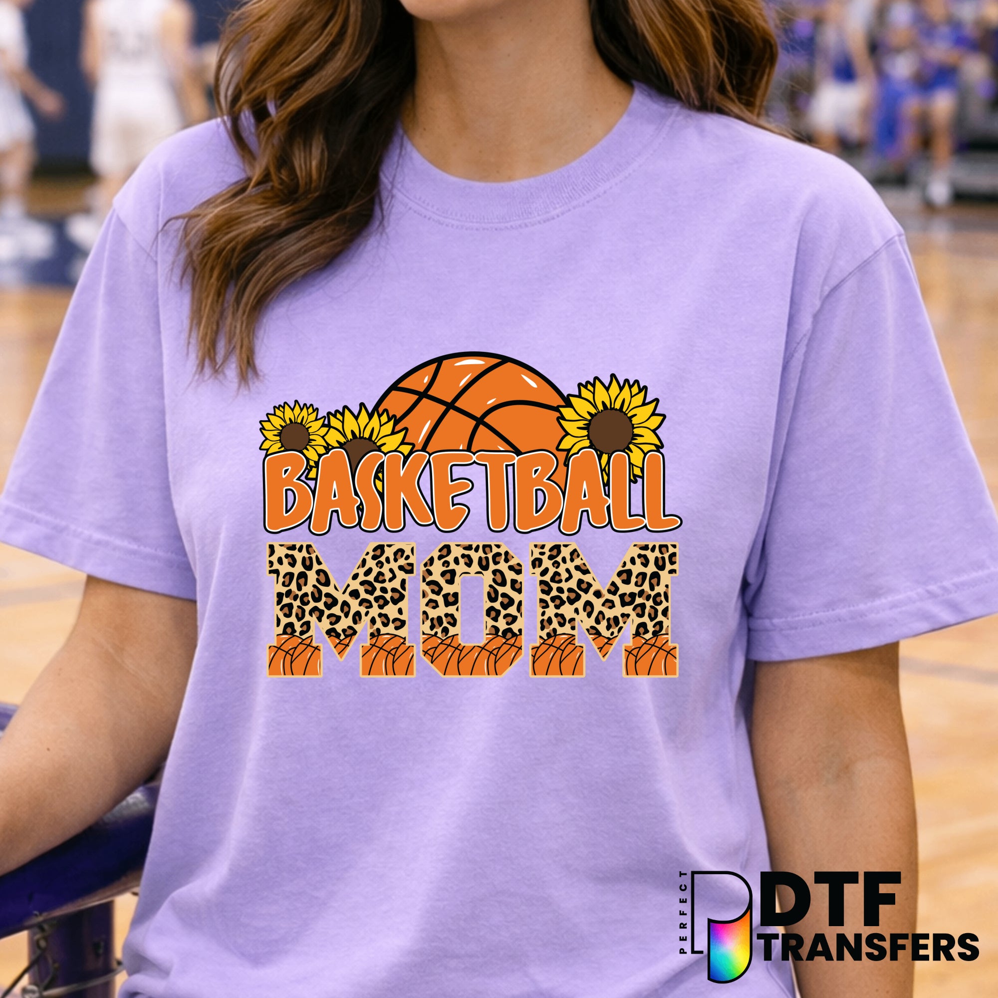 Basketball Mom Sunflowers – Basketball DTF Transfer