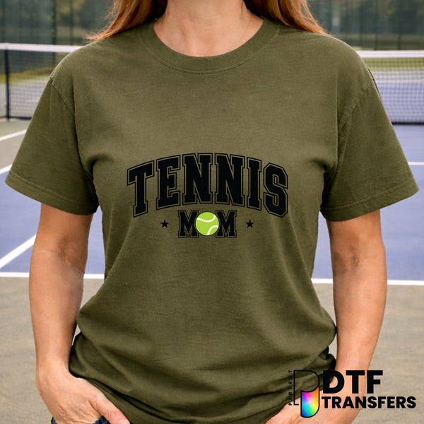 Tennis Mom Varsity Stars – Tennis DTF Transfer