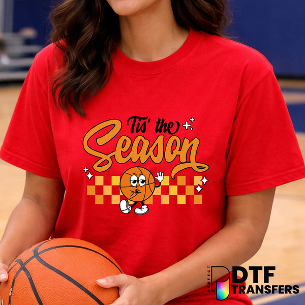 Retro Basketball Tis The Season – Basketball DTF Transfer