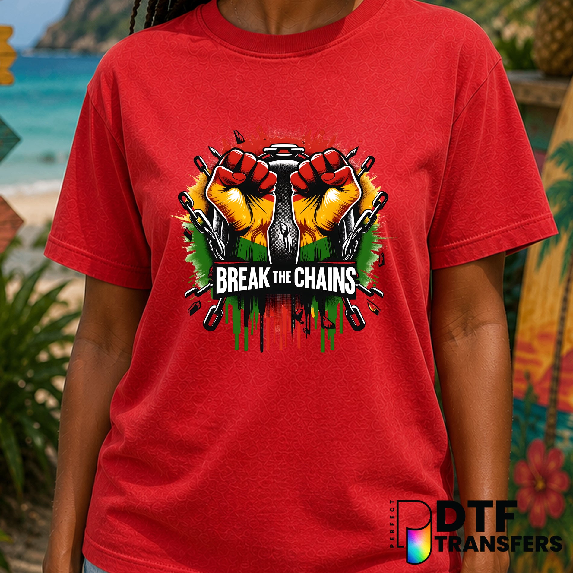 Black History Month Distressed Text – DTF Transfer