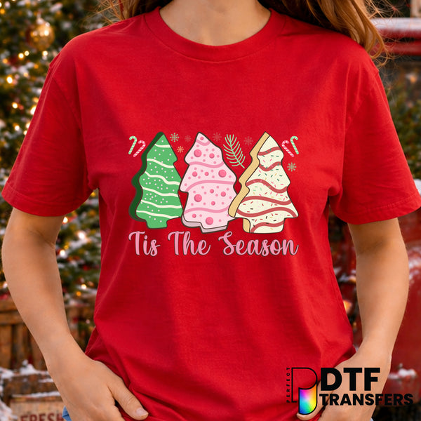 Tis the Season Christmas Cakes – Christmas DTF Transfer