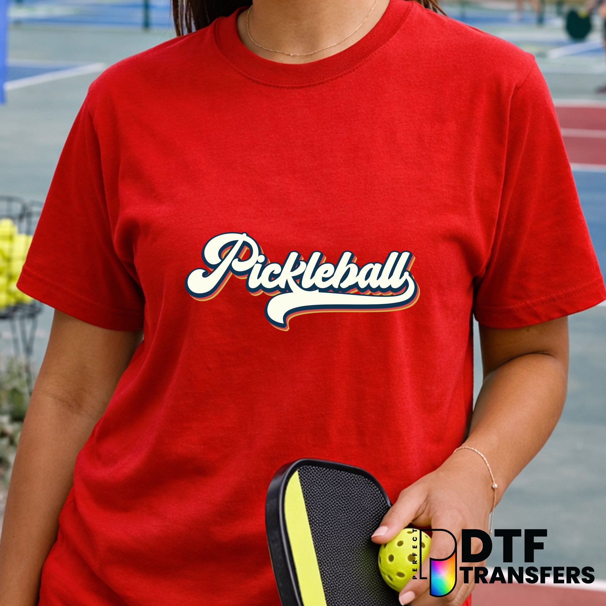 Retro Pickleball – Pickleball DTF Transfer