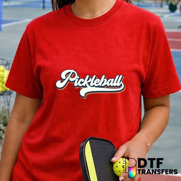 Retro Pickleball – Pickleball DTF Transfer