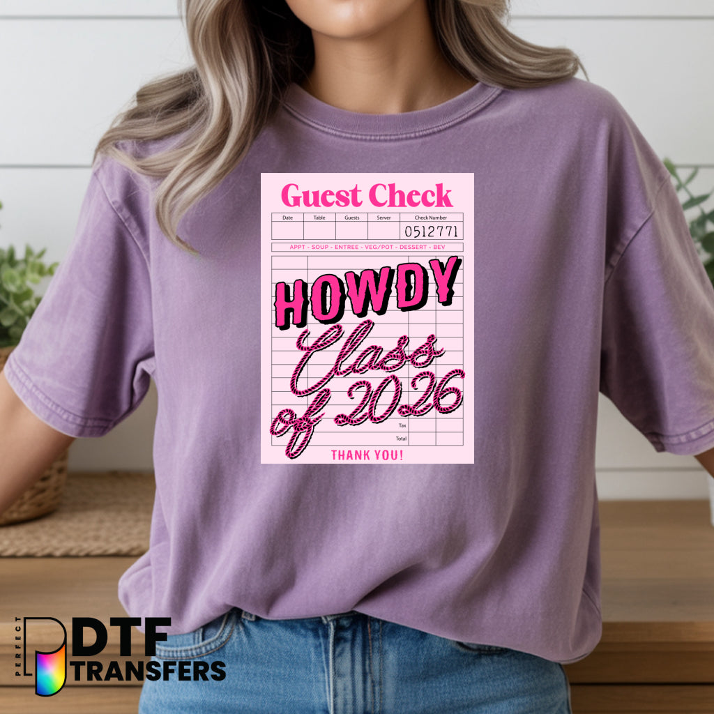 "Howdy Class of 2026" – Teacher DTF Transfer