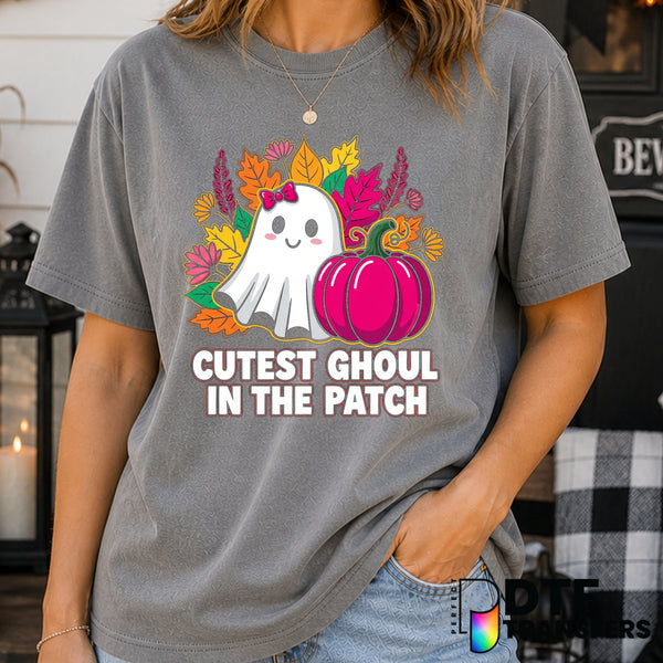 Cutest Ghoul in the Patch – Halloween DTF Transfer