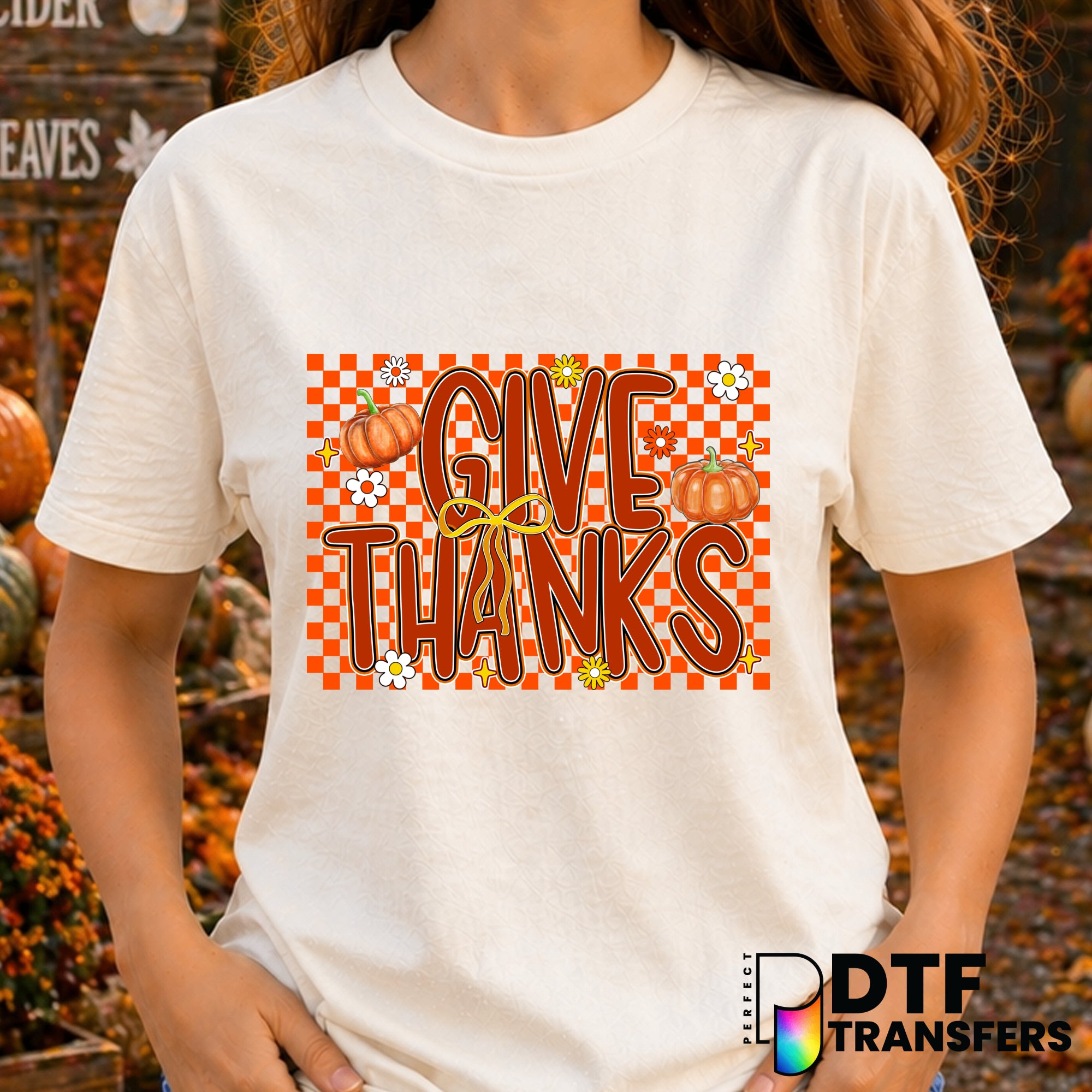 Give Thanks – Thanksgiving DTF Transfer