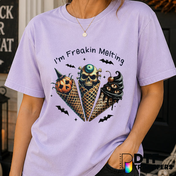 I'm Freaking Melting Halloween Ice Cream – DTF Transfer