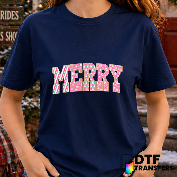 Merry Christmas – Christmas DTF Transfer