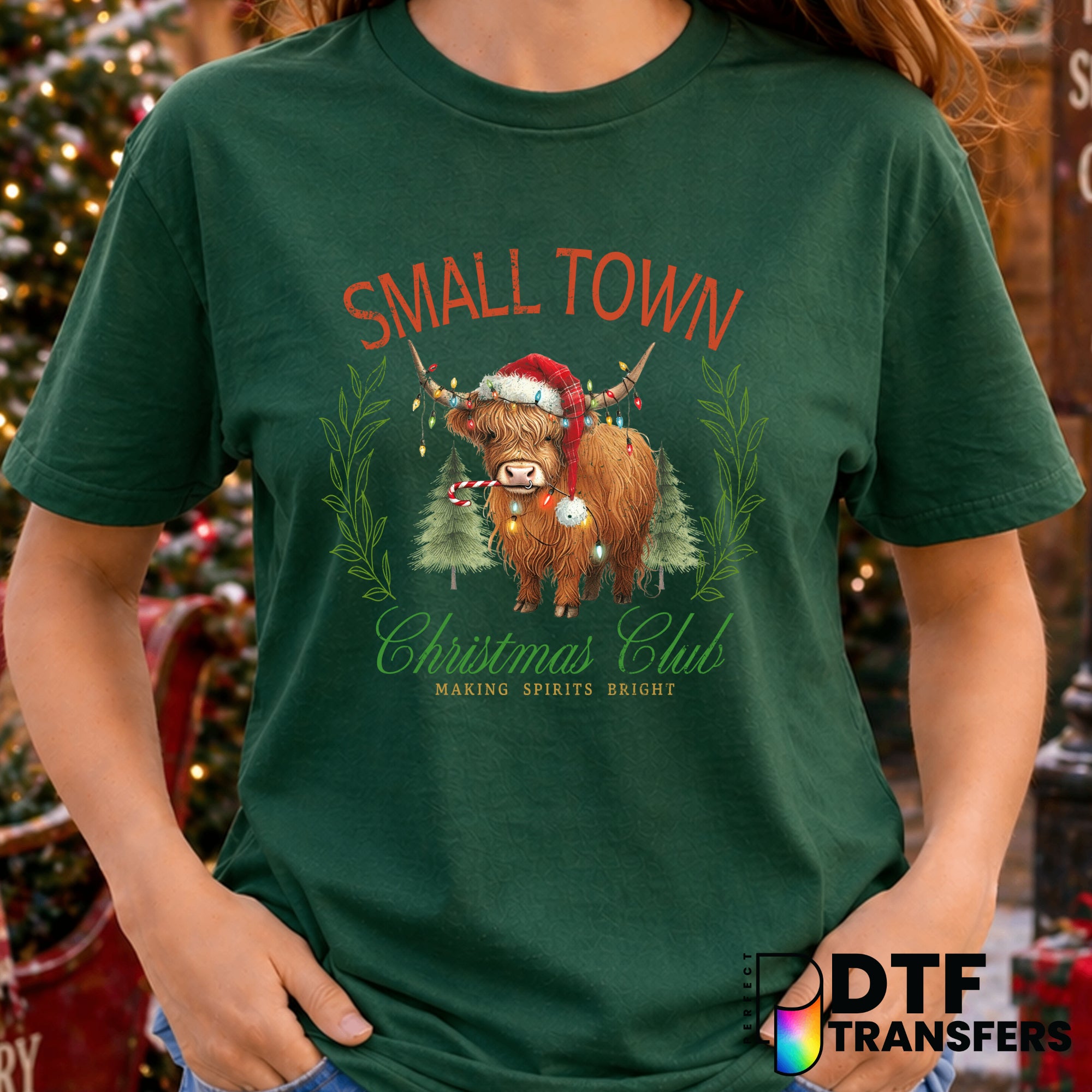 Small Town Christmas Club – Christmas DTF Transfer