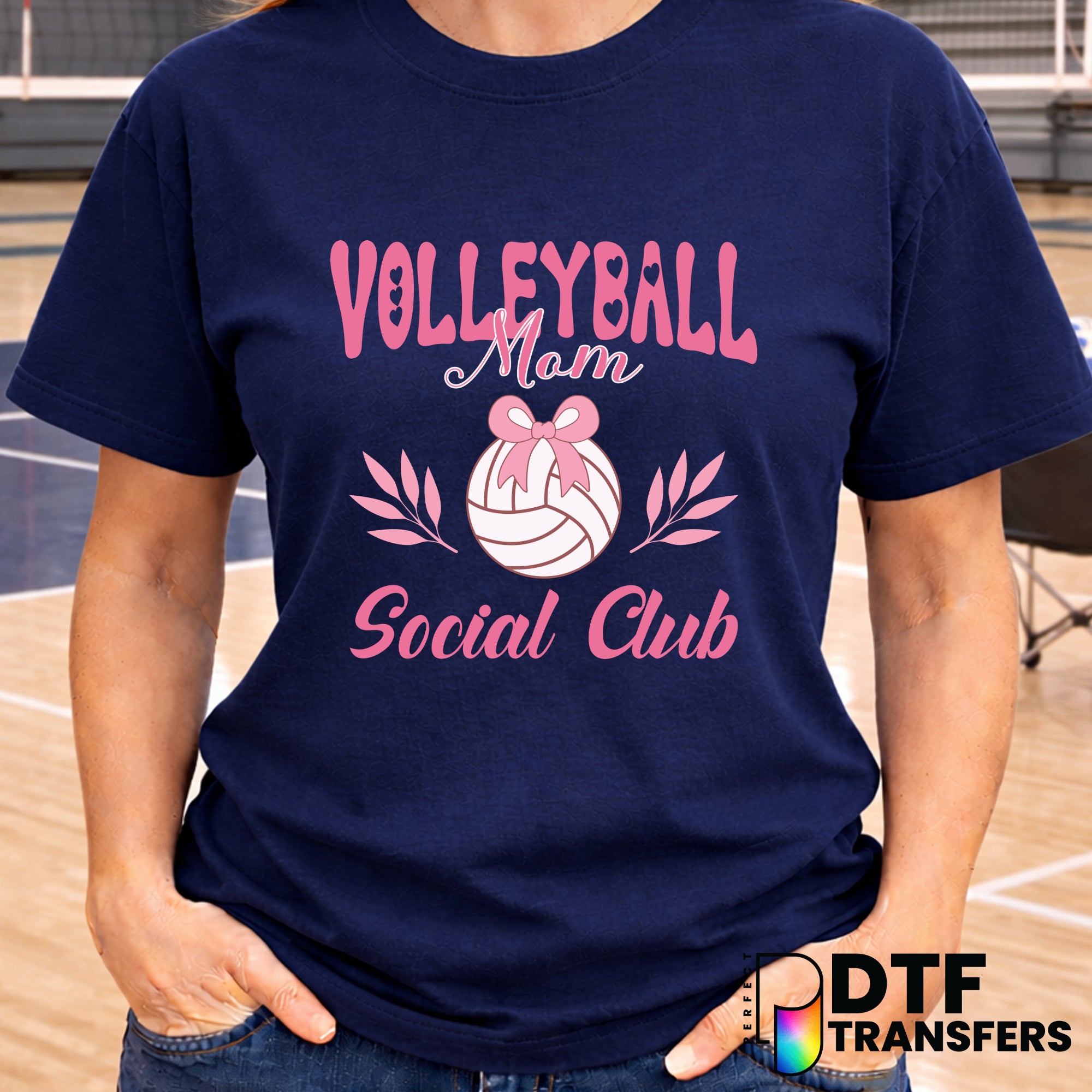 Volleyball Mom Social Club – Volleyball DTF Transfer