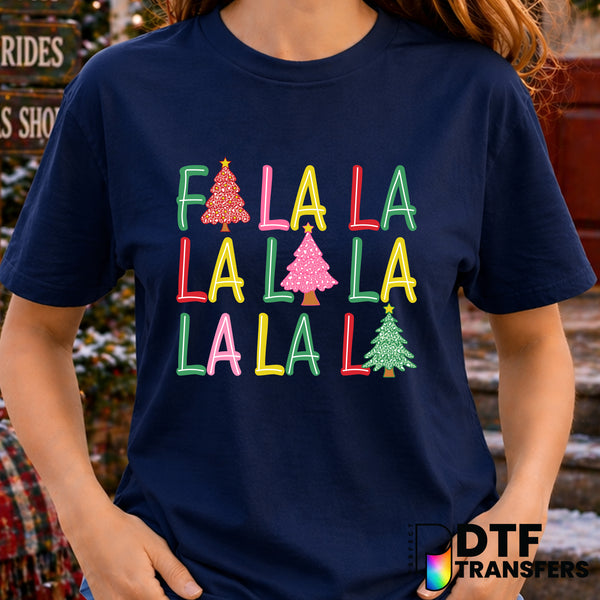 Fa La La La Leopard Christmas Trees – Christmas DTF Transfer