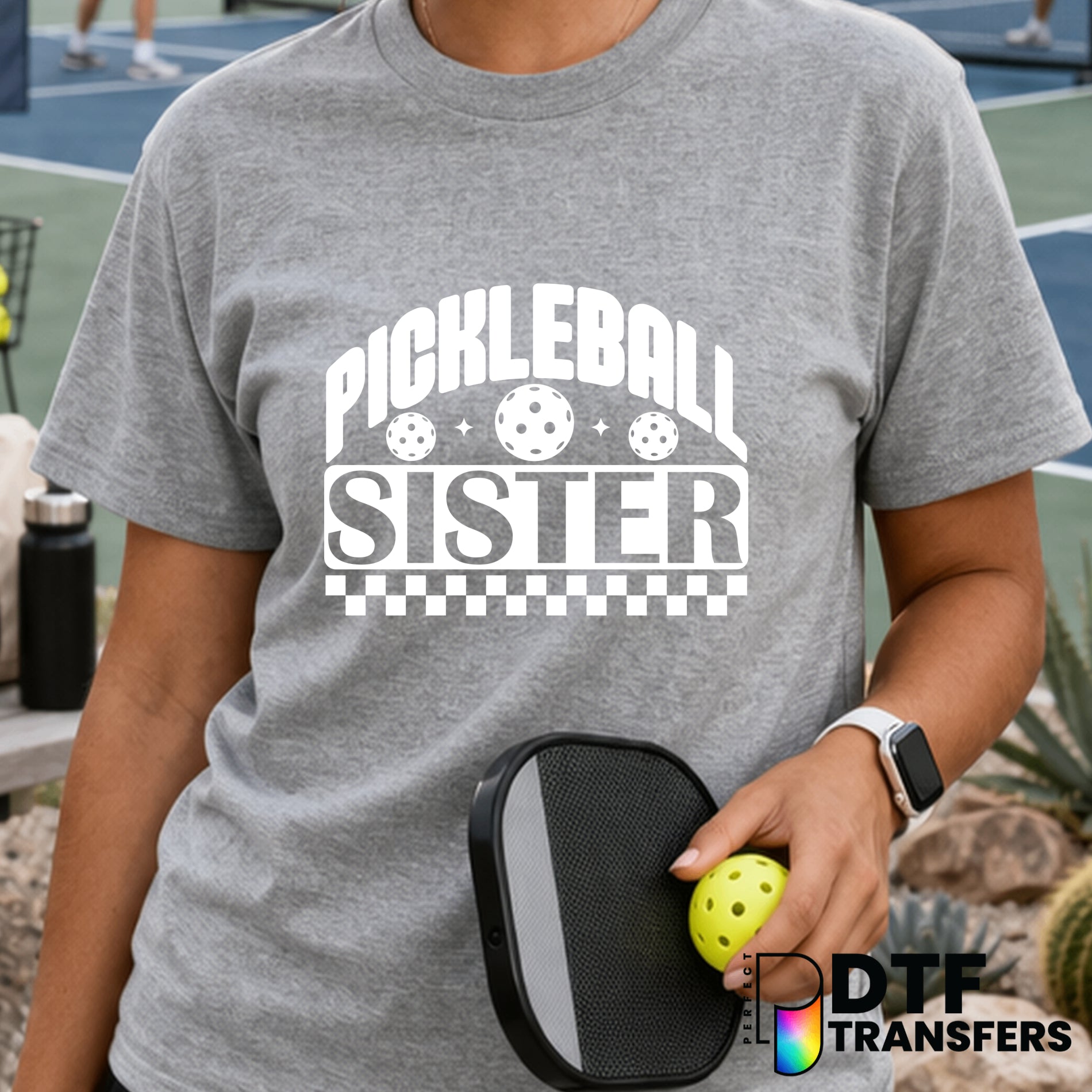 Pickleball Sister – Pickleball DTF Transfer