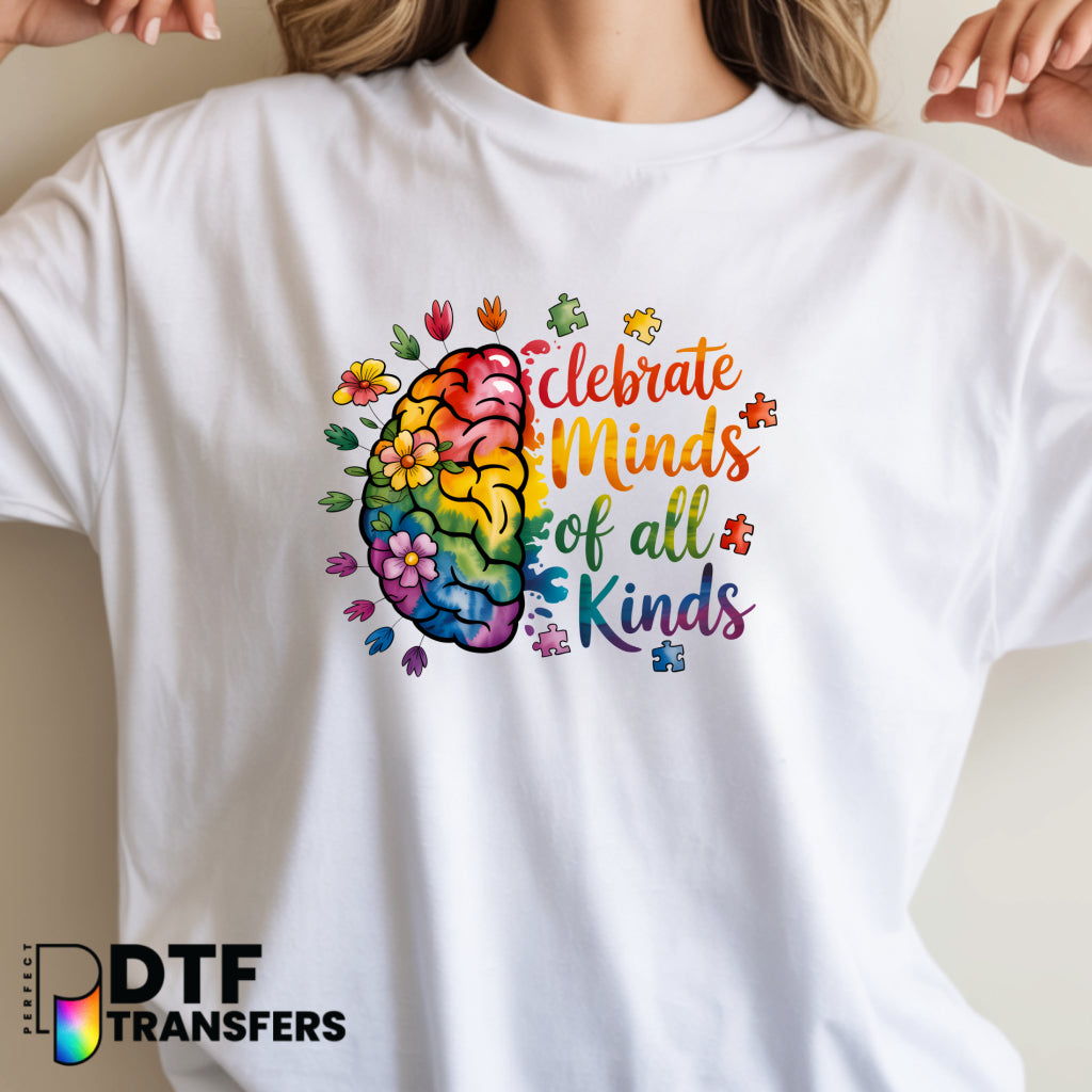 Celebrate Minds Of All Kinds – Special Education DTF Transfer