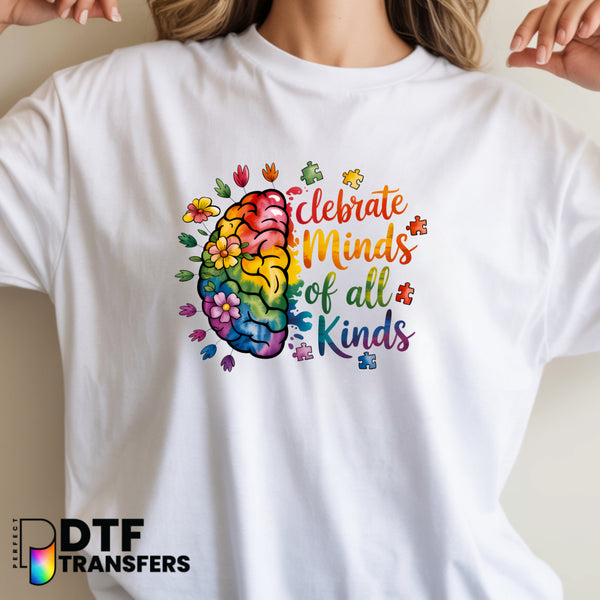 Celebrate Minds Of All Kinds – Special Education DTF Transfer