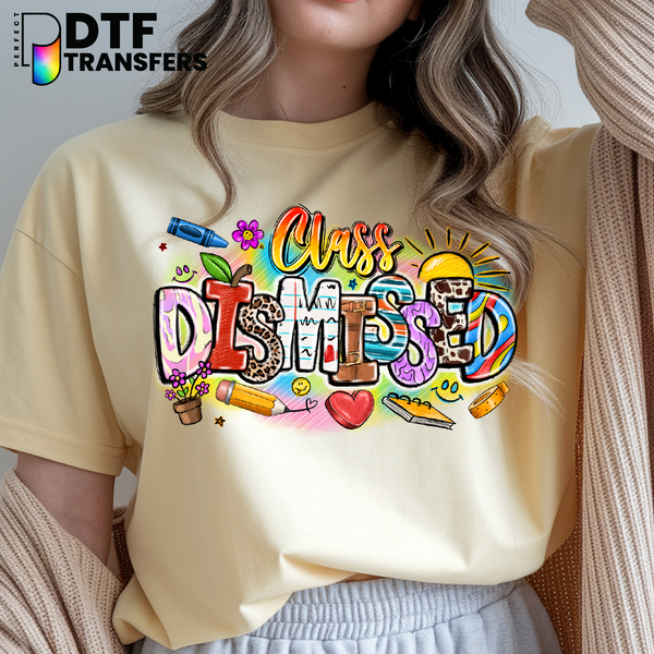 Books, Apple, Pencil & Crayon Stack – Teacher DTF Transfer