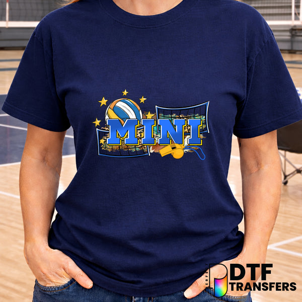 Volleyball Net Stars Leopard Print – DTF Transfer