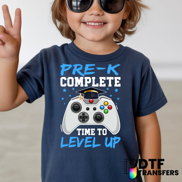 Pre-K Complete Time to Level Up – Teacher DTF Transfer