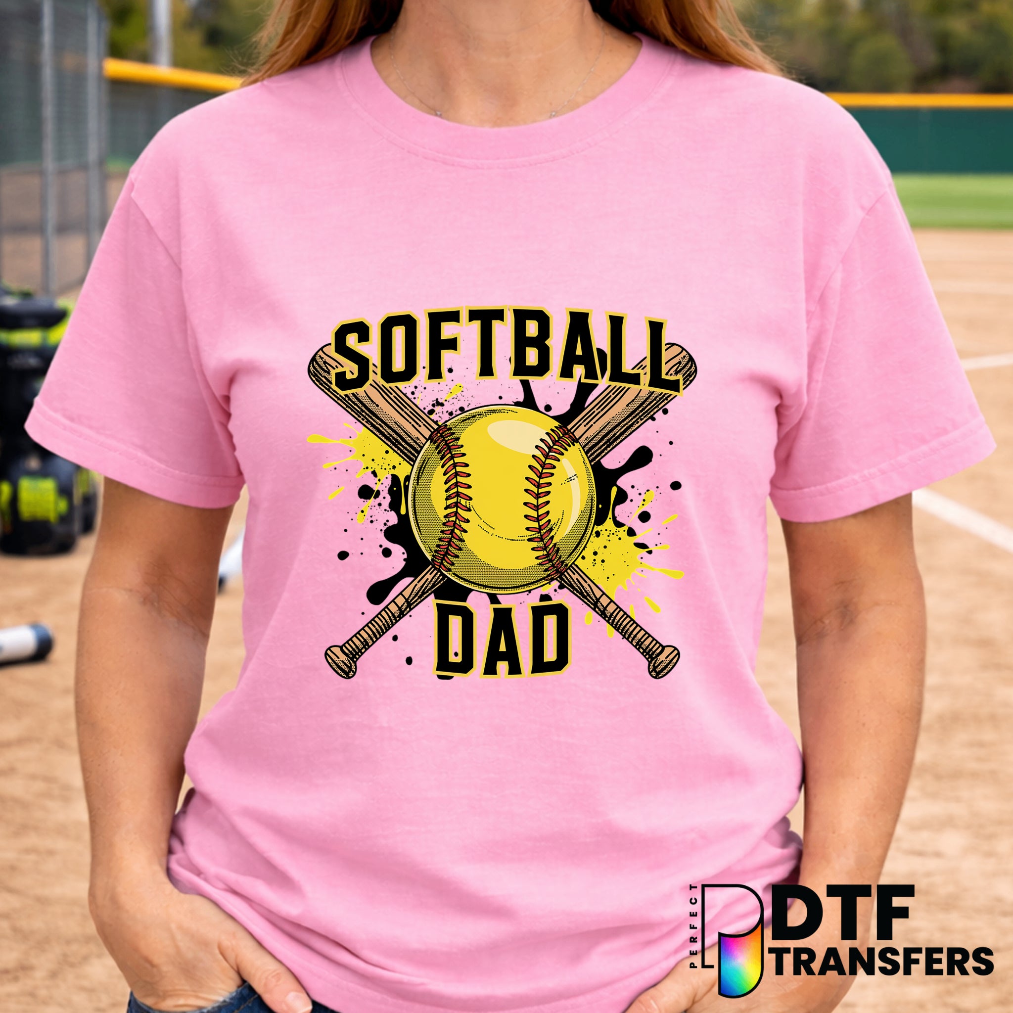SOFTBALL DAD – Softball DTF Transfer