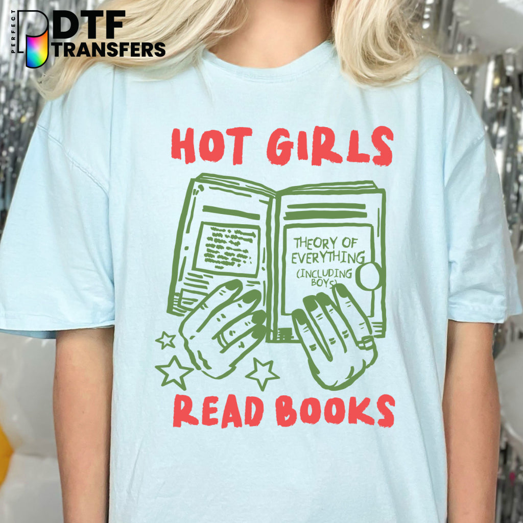 Hot Girls Read Books – Teacher DTF Transfer