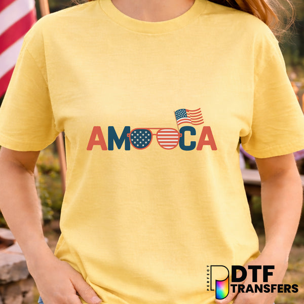 American Flag Sunglasses – Fourth of July DTF Transfer