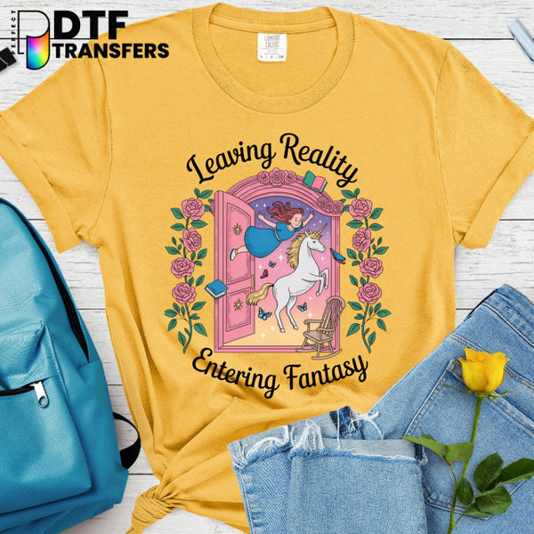 Leaving Reality Entering Fantasy Reading – Teacher DTF Transfer