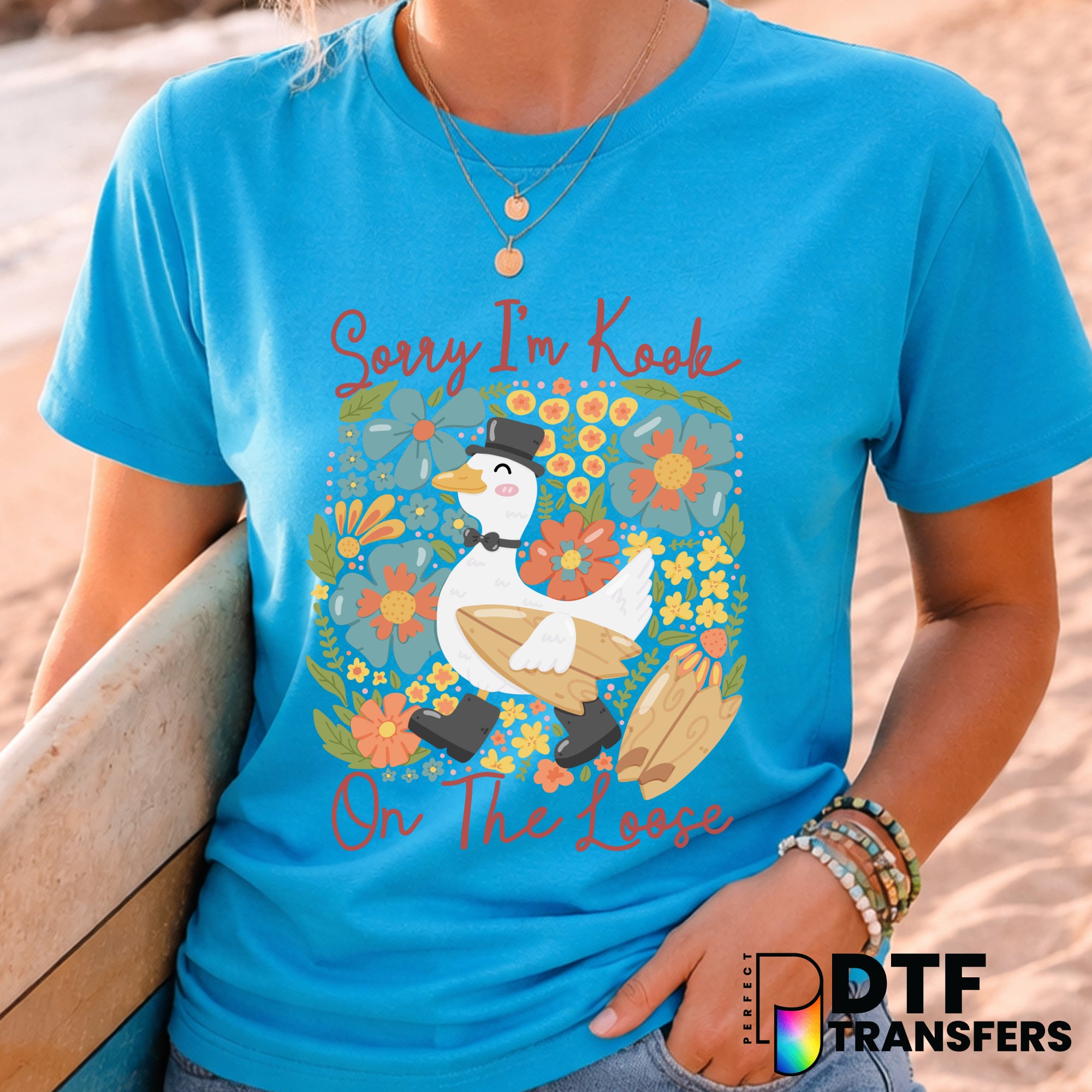 Sorry I'm a Kook On the Loose – Surfing DTF Transfer
