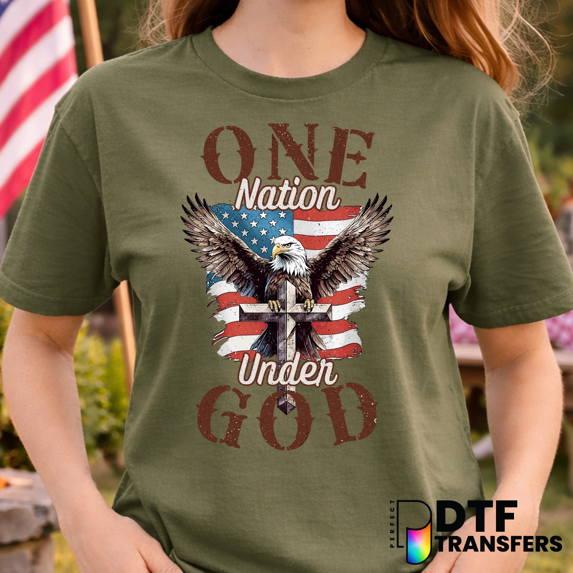 One Nation Under God – Fourth of July DTF Transfer