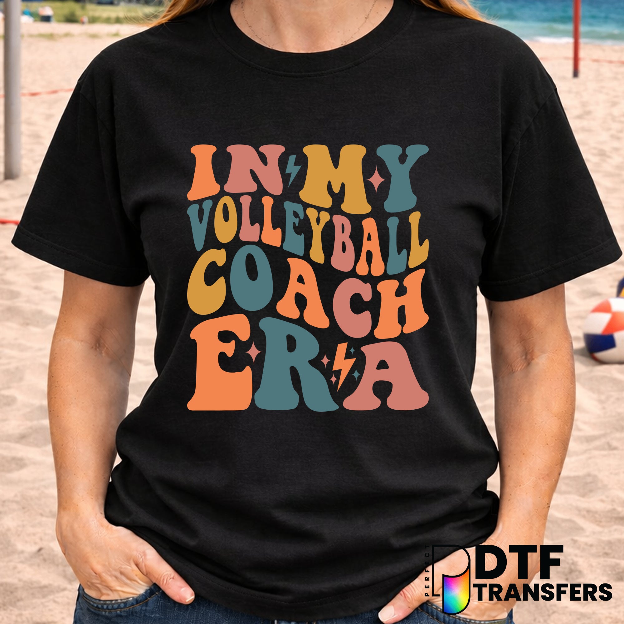 In The Volleyball Coach Era – Volleyball DTF Transfer