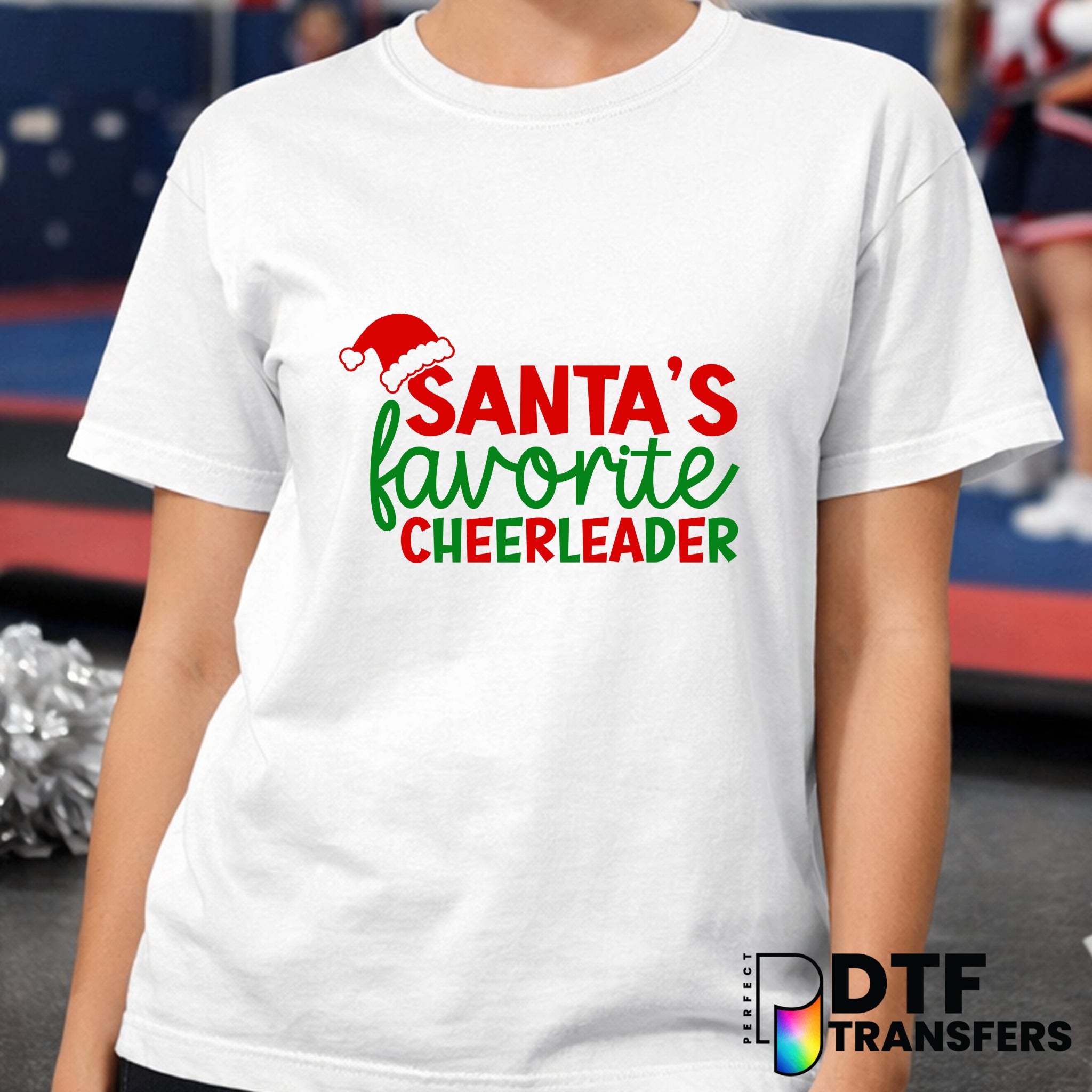 Santa's Favorite Cheerleader – Cheerleading DTF Transfer