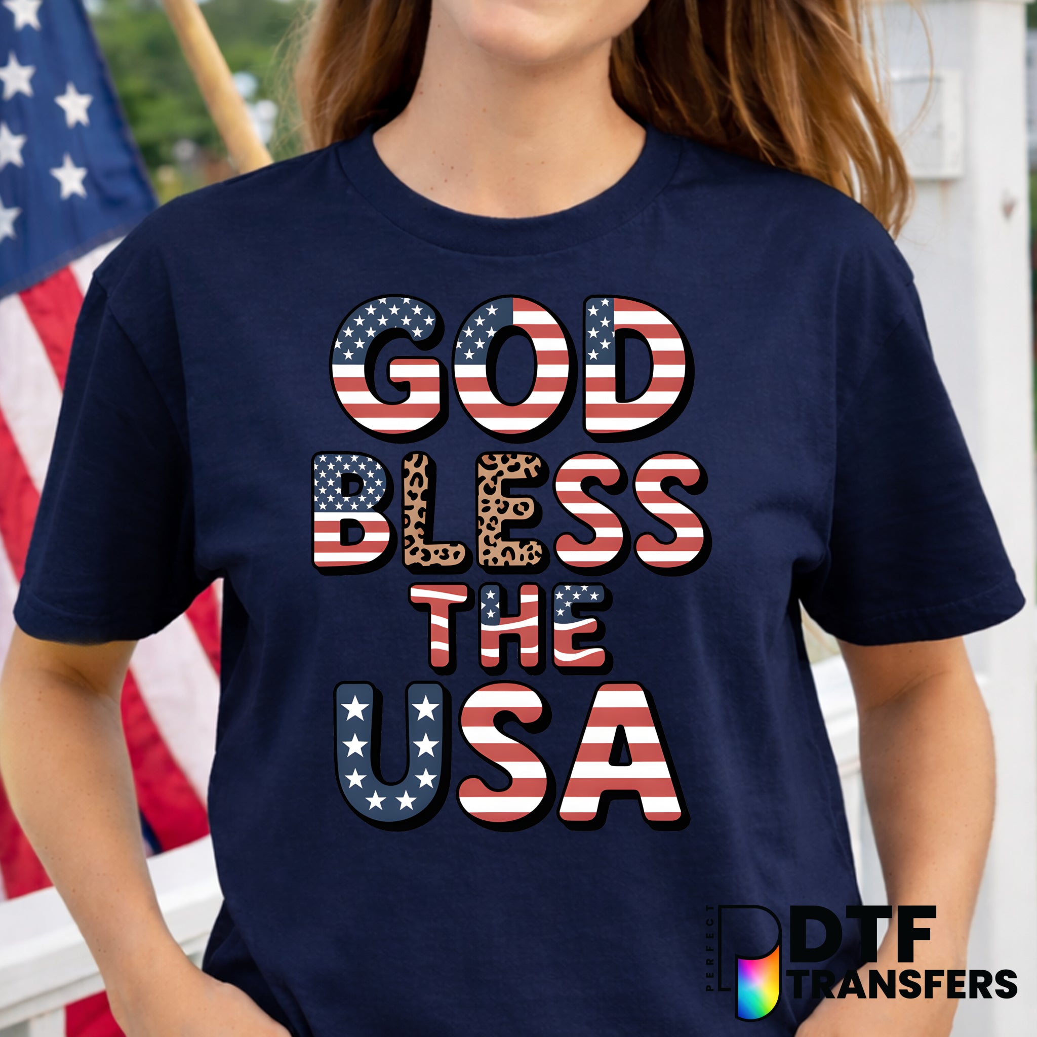 God Bless The USA – Fourth of July DTF Transfer