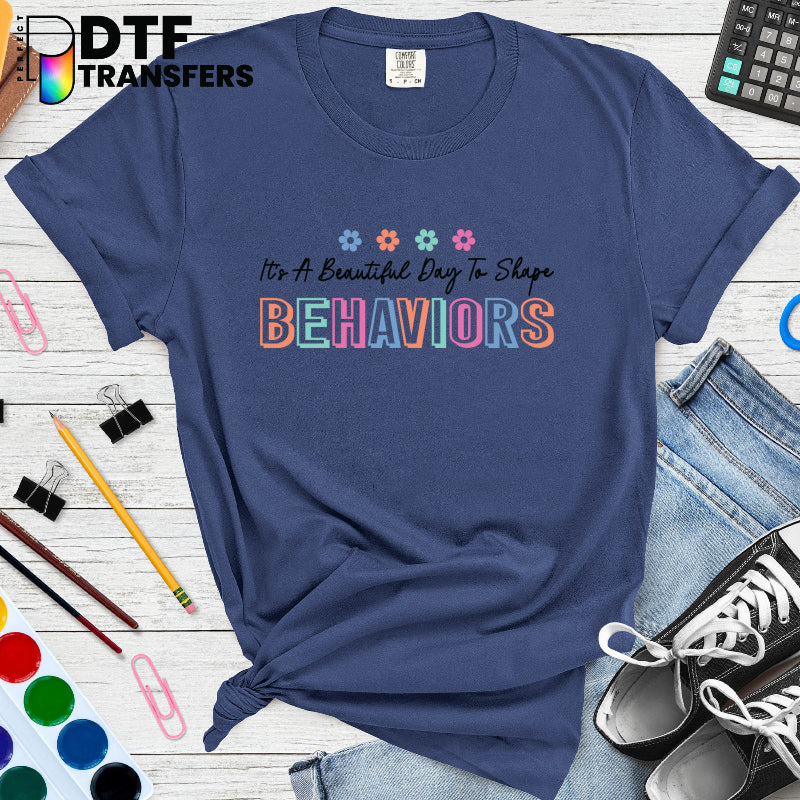 Its A Beautiful Day To Shape Behaviors – Special Education DTF Transfer