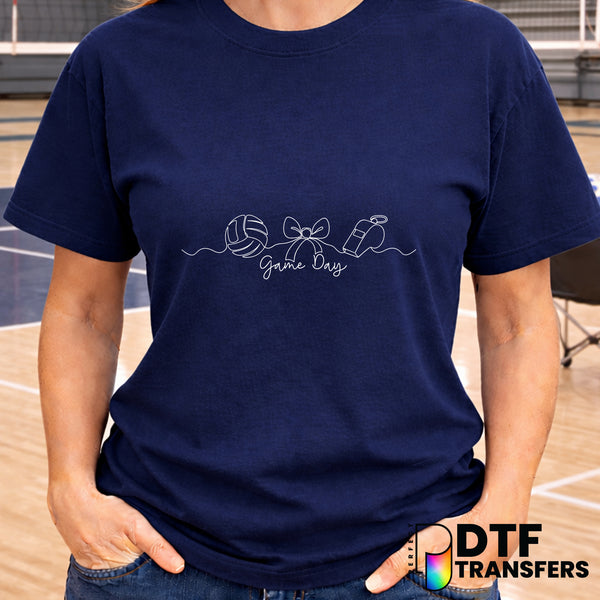 Game day – Volleyball DTF Transfer