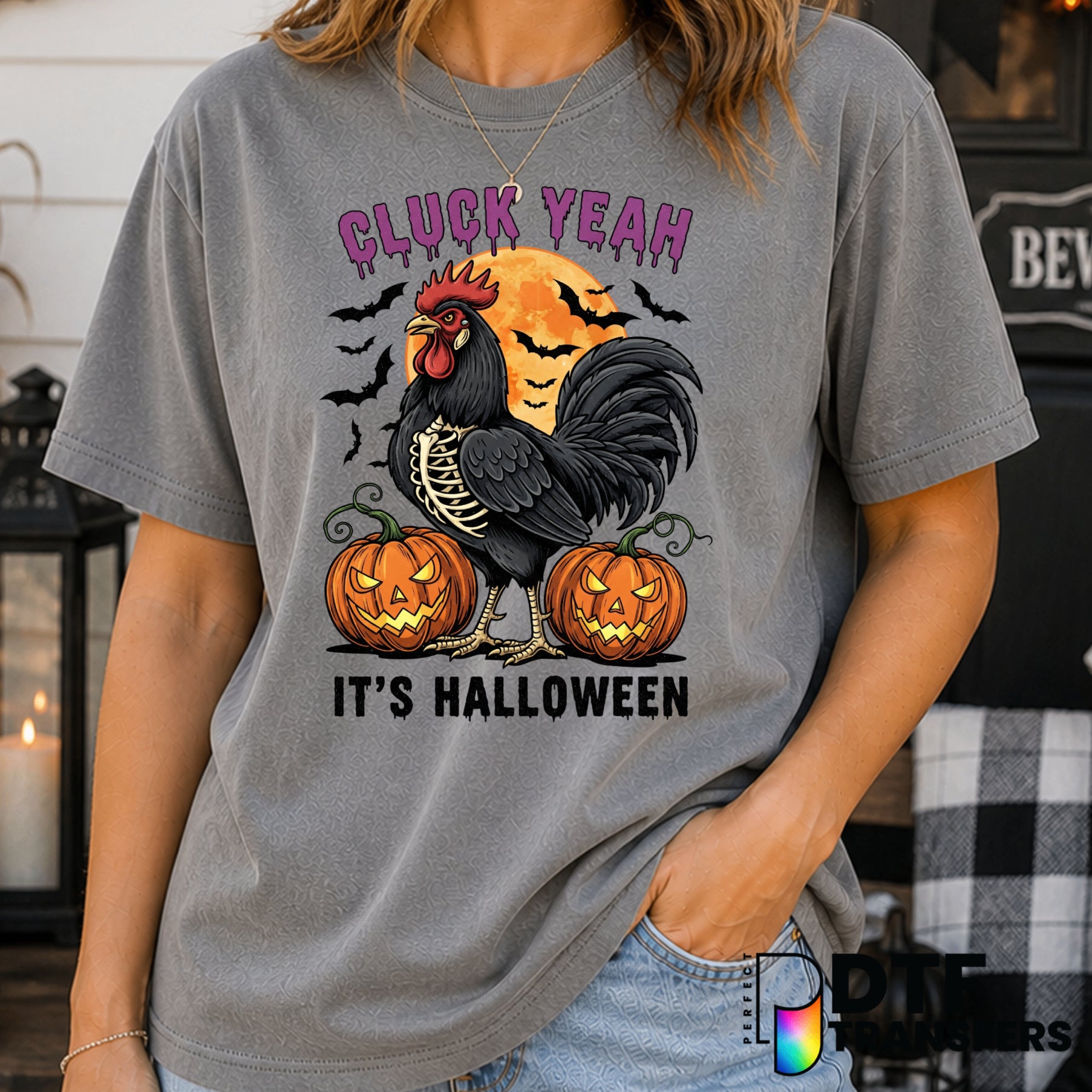 Cluck Yeah Halloween – DTF Transfer