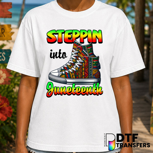 Steppin' into Juneteenth – Black History Month DTF Transfer