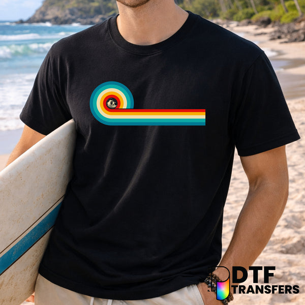 SURFING Retro Wave Summer Surfer – Surfing DTF Transfer
