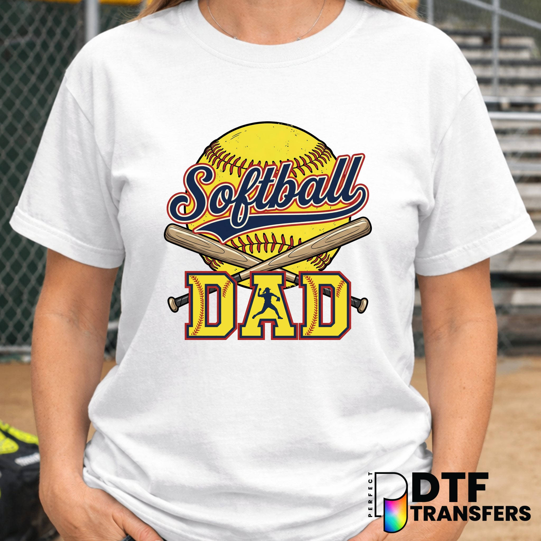 SOFTBALL DAD – Softball DTF Transfer