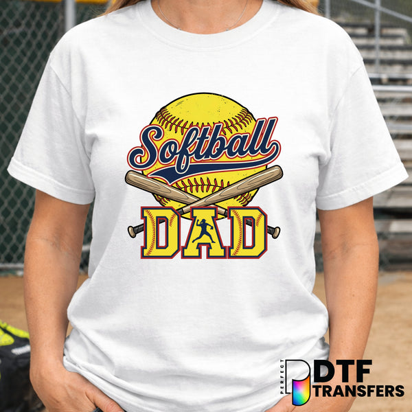 SOFTBALL DAD – Softball DTF Transfer