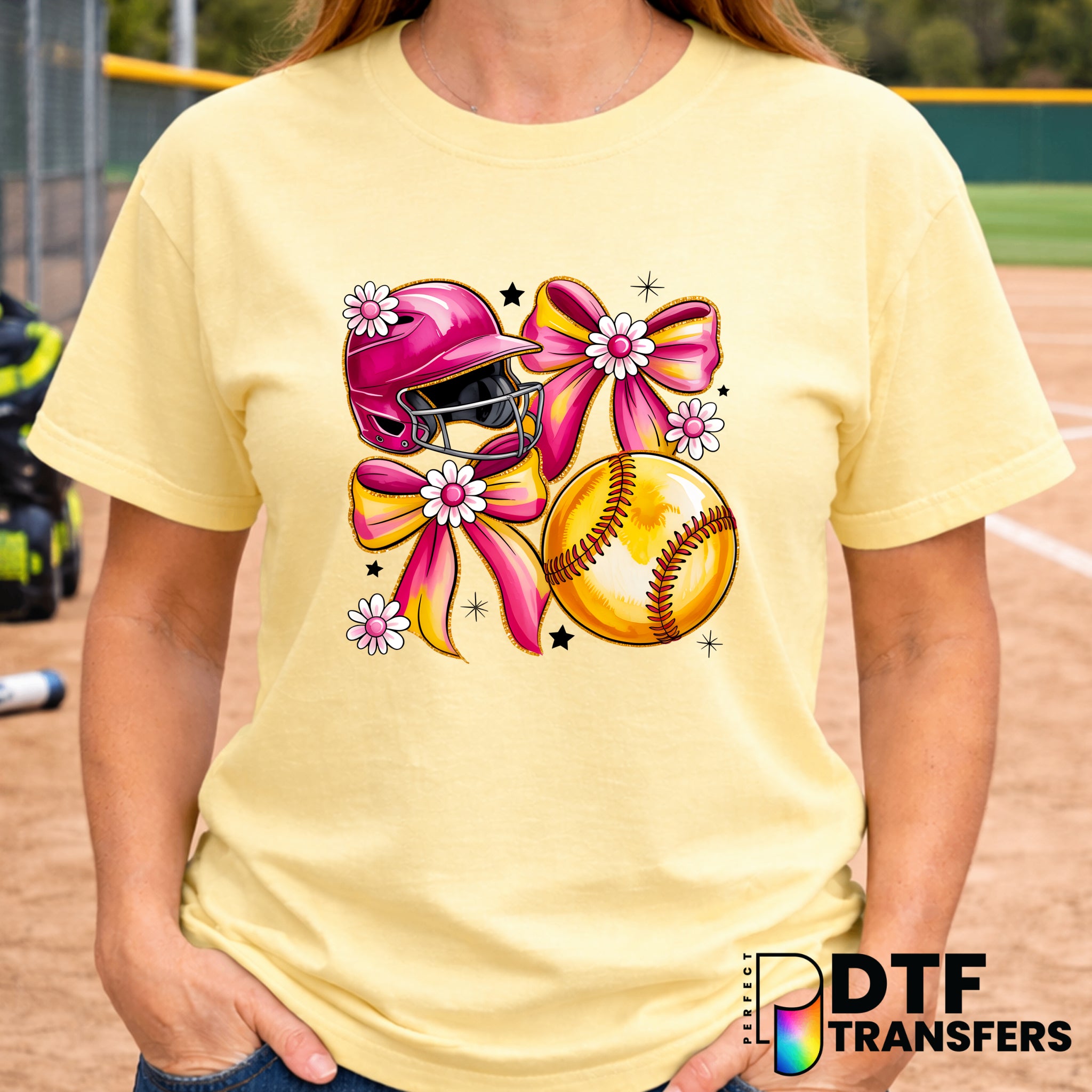 GIRL MOM – Softball DTF Transfer