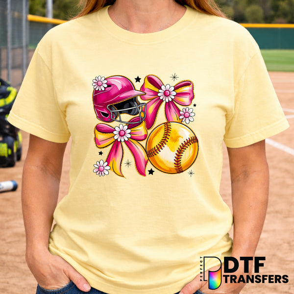GIRL MOM – Softball DTF Transfer