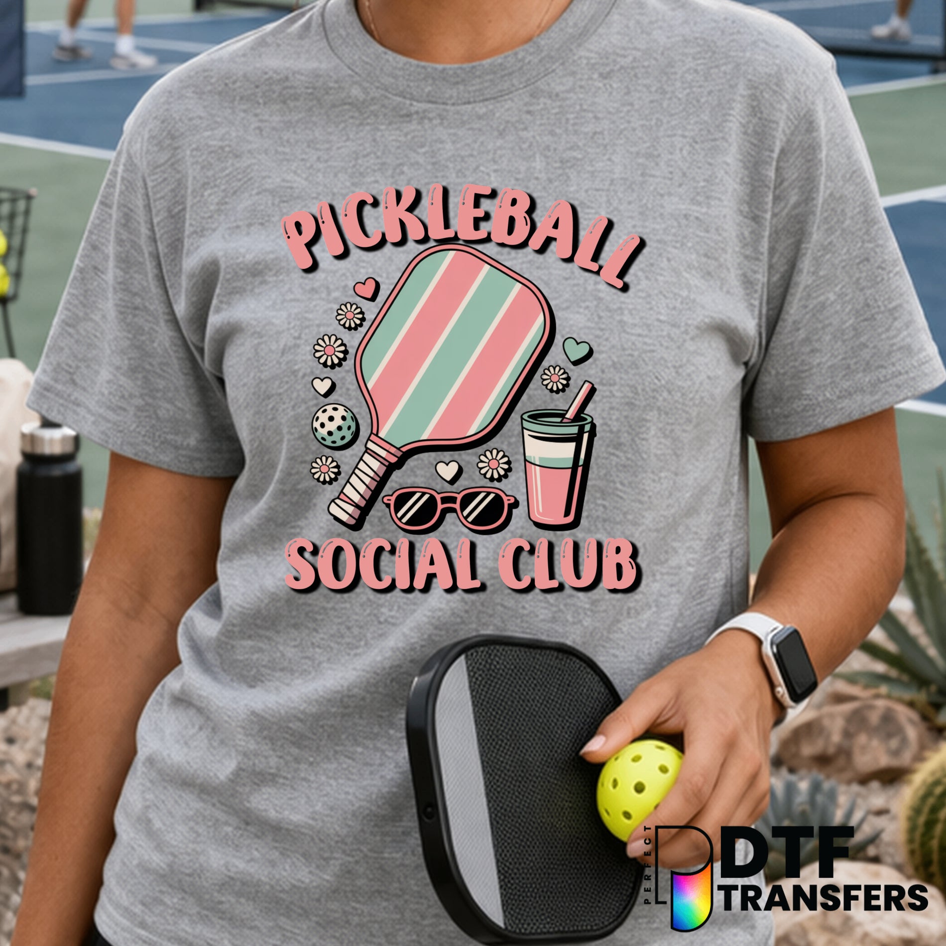 Pickleball Social Club – Pickleball DTF Transfer