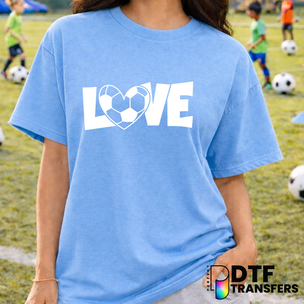Love Soccer Heart – Soccer DTF Transfer