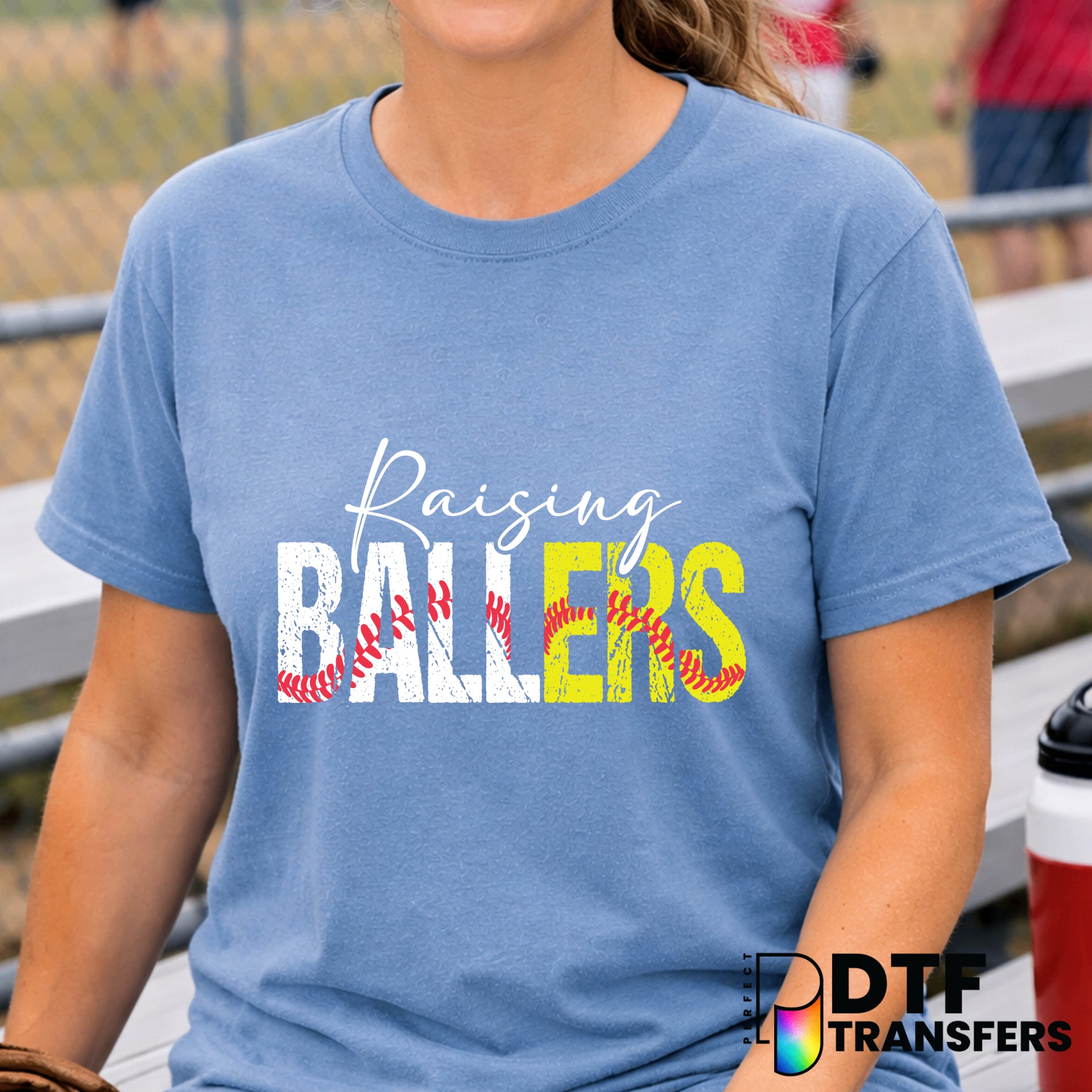 Raising Ballers Baseball and Softball – Baseball DTF Transfer
