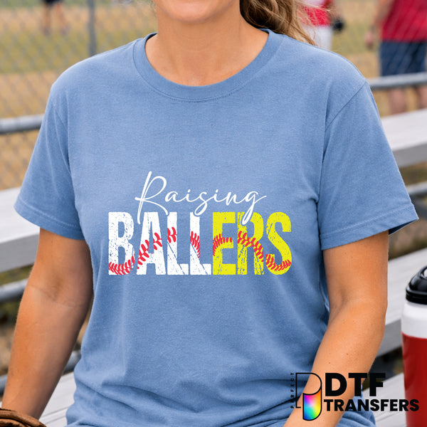 Raising Ballers Baseball and Softball – Baseball DTF Transfer