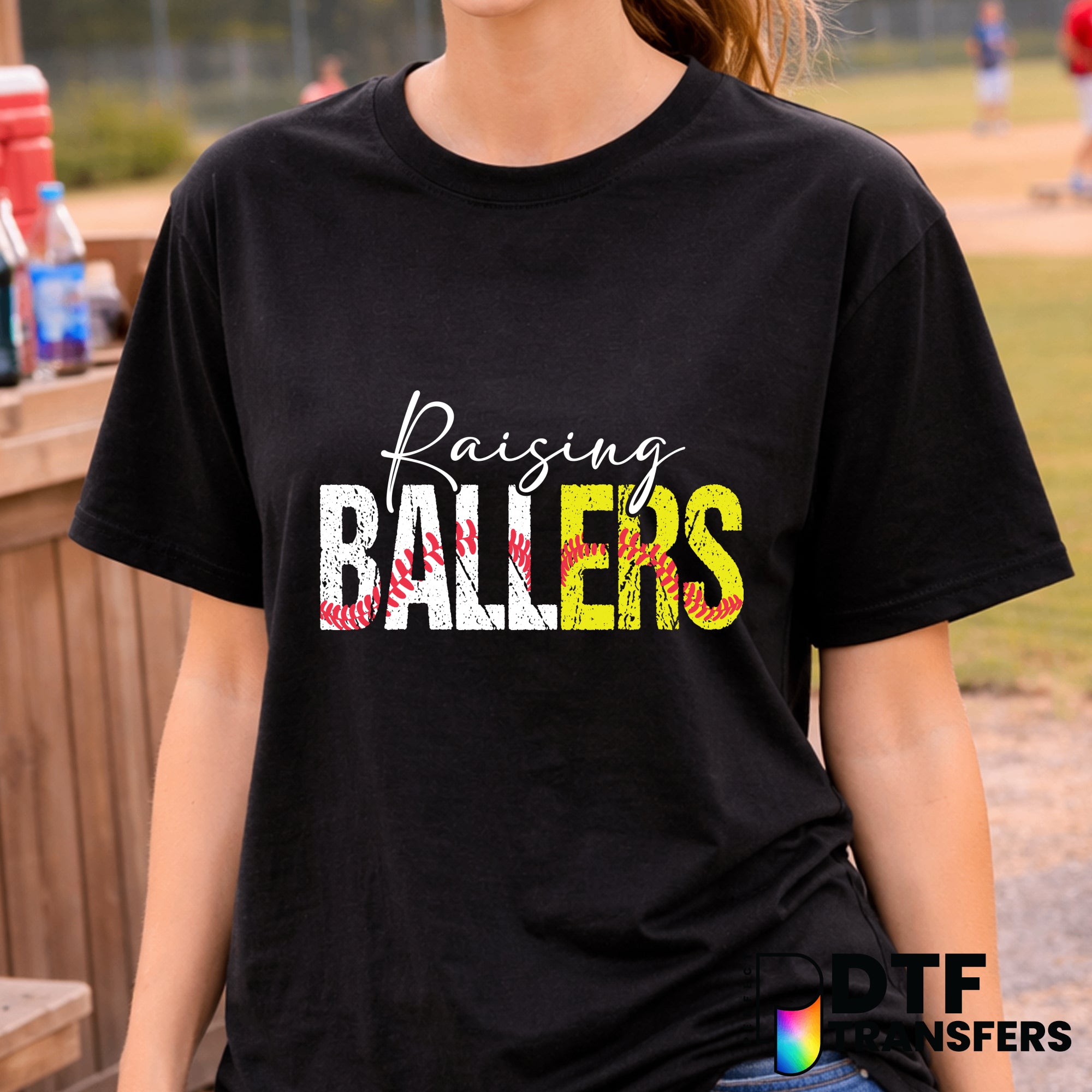 Raising Ballers Baseball and Softball – Baseball DTF Transfer