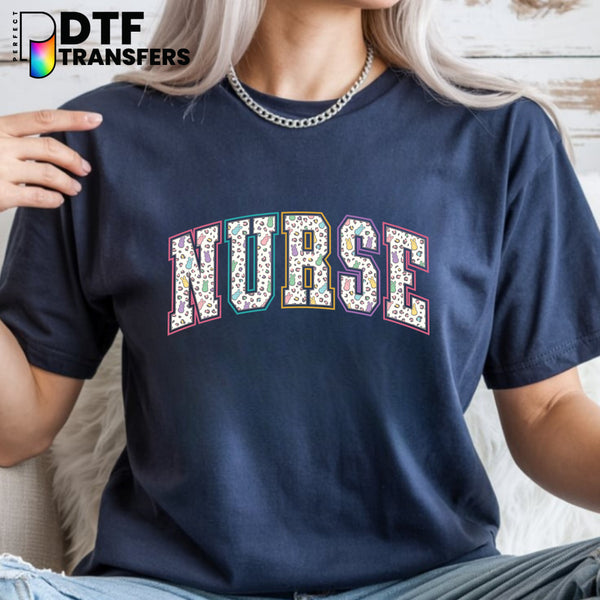 School Nurse Easter Peeps Varsity Arch – School Nurse DTF Transfer