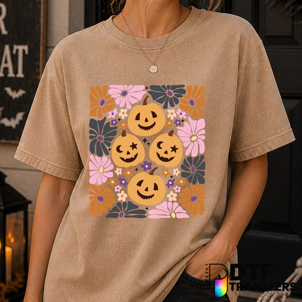 HALLOWEEN BOHEMIAN PUMPKIN – Halloween DTF Transfer