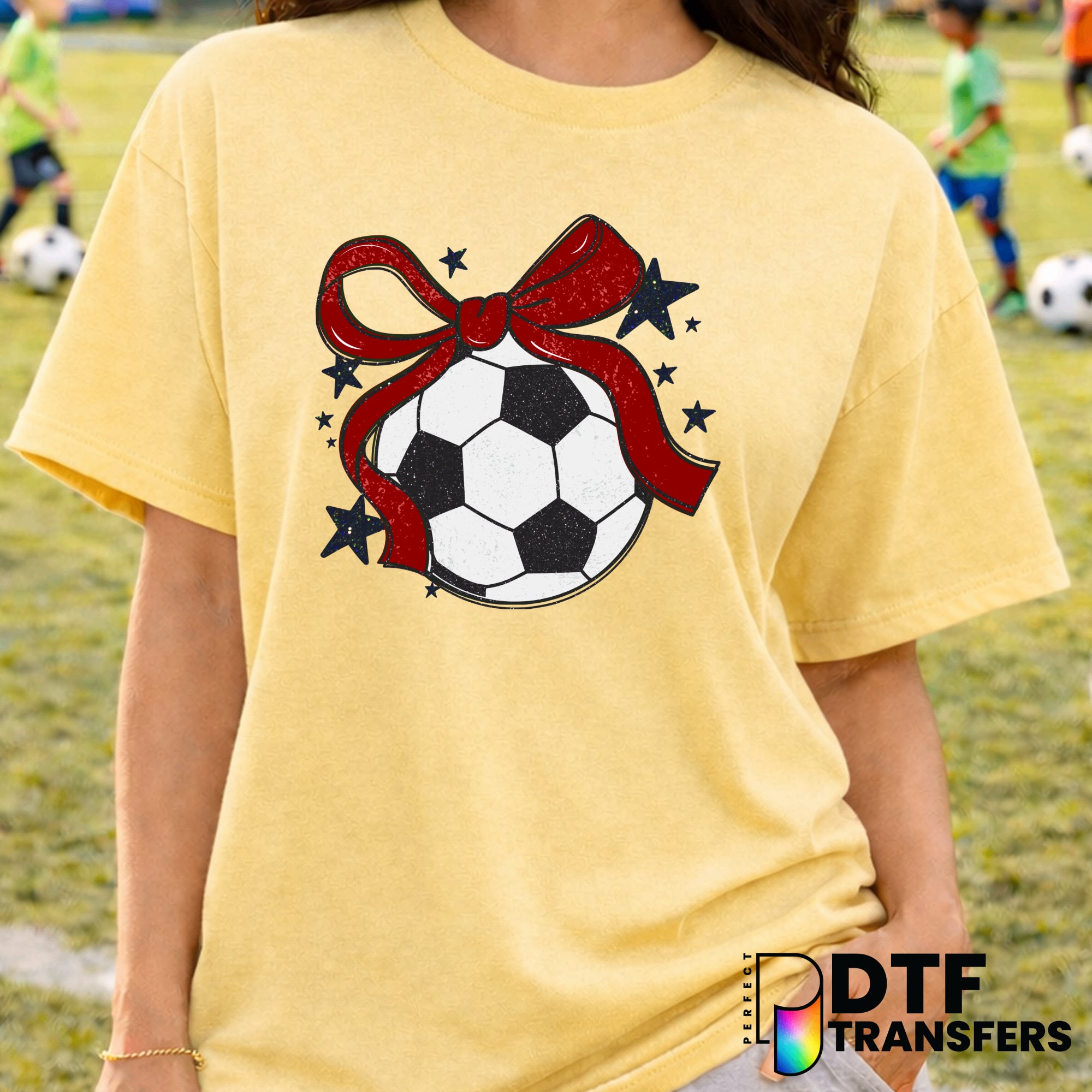 I Love Soccer – Soccer DTF Transfer