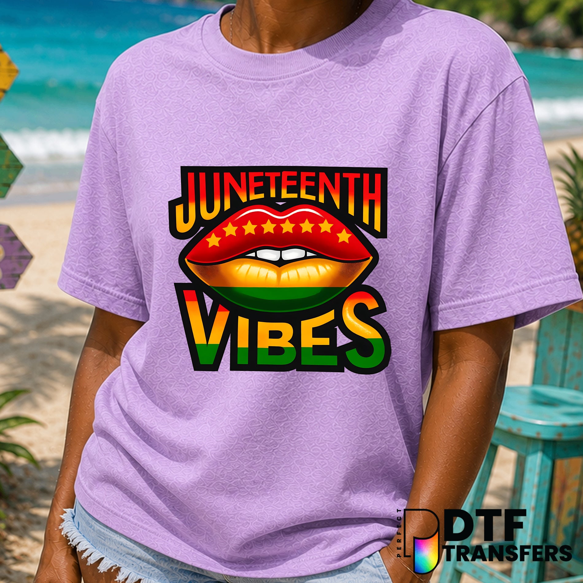 Juneteenth Vibes – Black History Month DTF Transfer