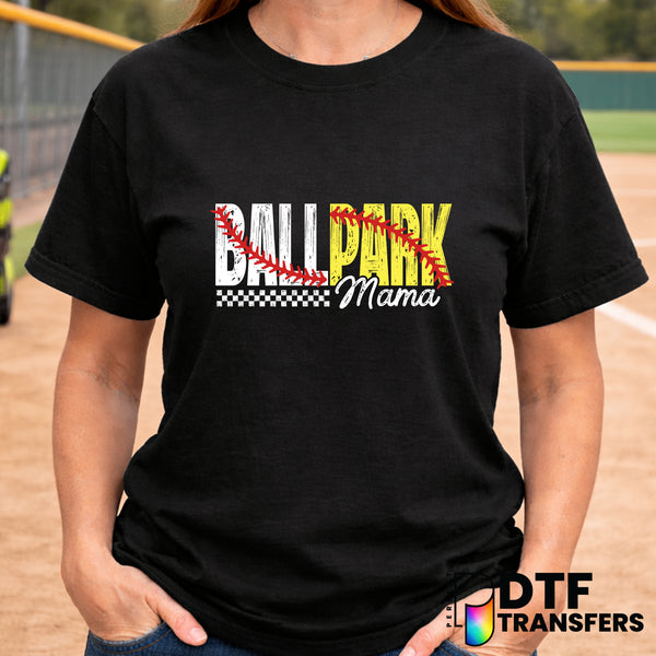 Ballpark Mama – Softball DTF Transfer